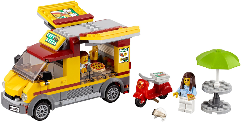 Mô hình LEGO City 60150 - Xe pizza
