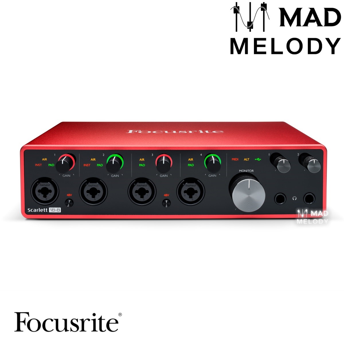 Sound card thu âm chuyên nghiệp Focusrite Scarlett 18i8