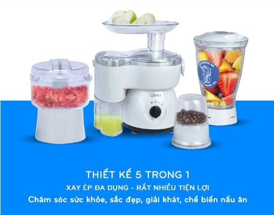 Máy xay ép đa năng Osaka BL739 4 cối