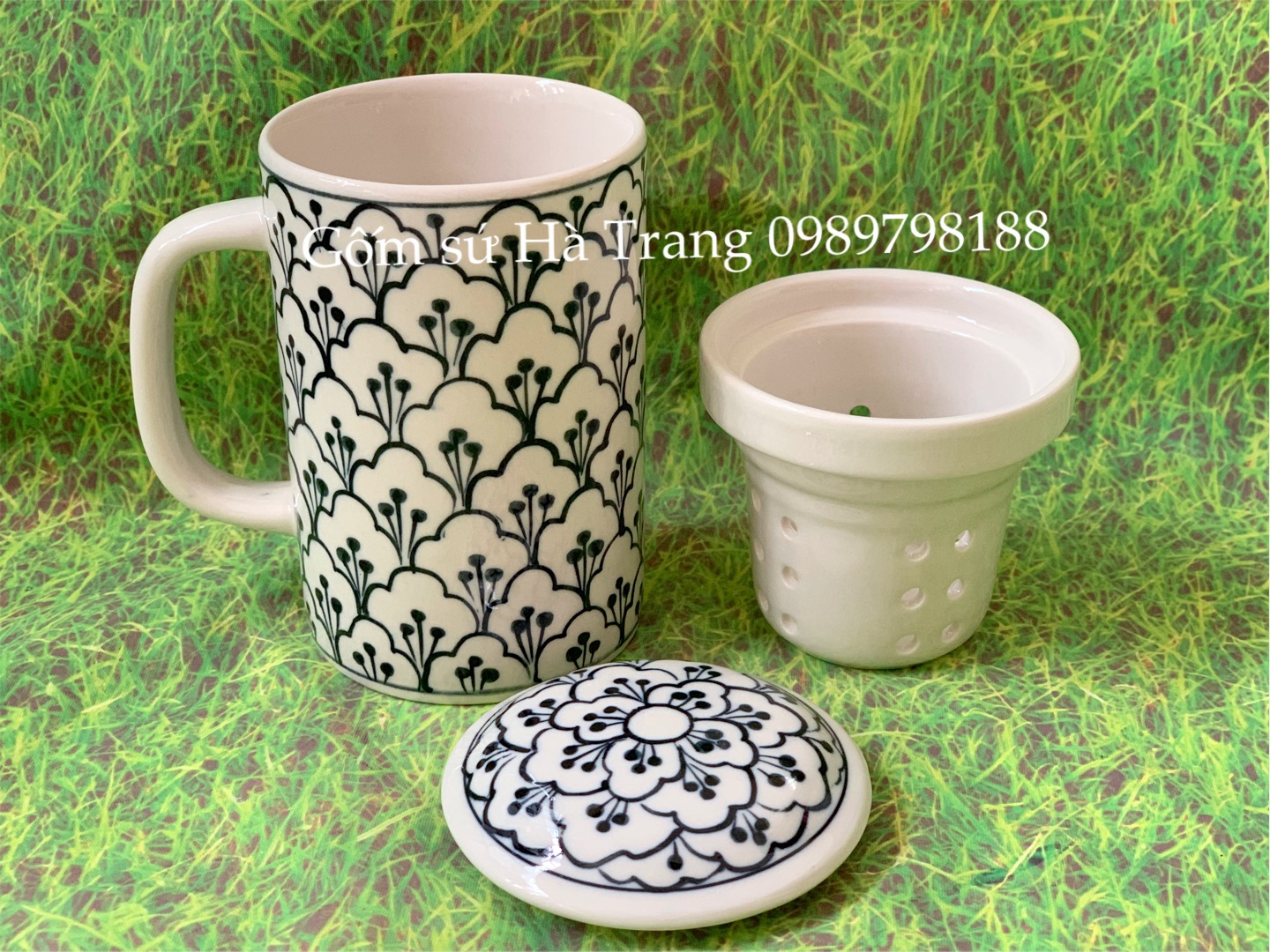 Cốc gốm sứ Bát Tràng 350ml