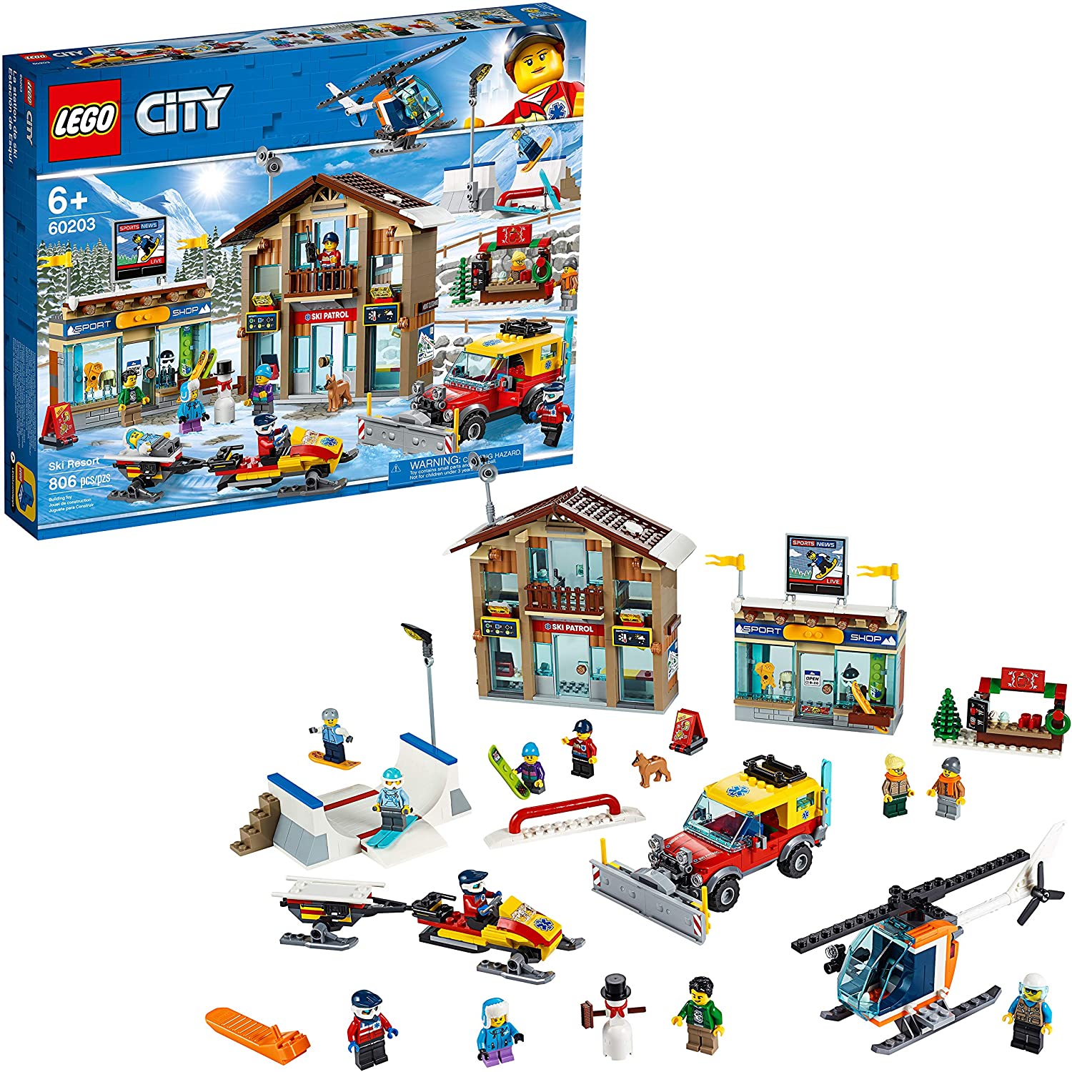 LEGO CITY 60203 Khu Nghỉ Dưỡng Trượt Tuyết