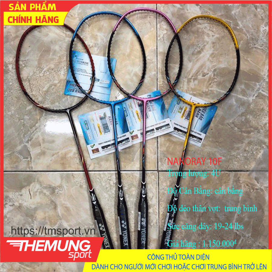 VỢT CẦU LÔNG YONEX NANORAY 10F