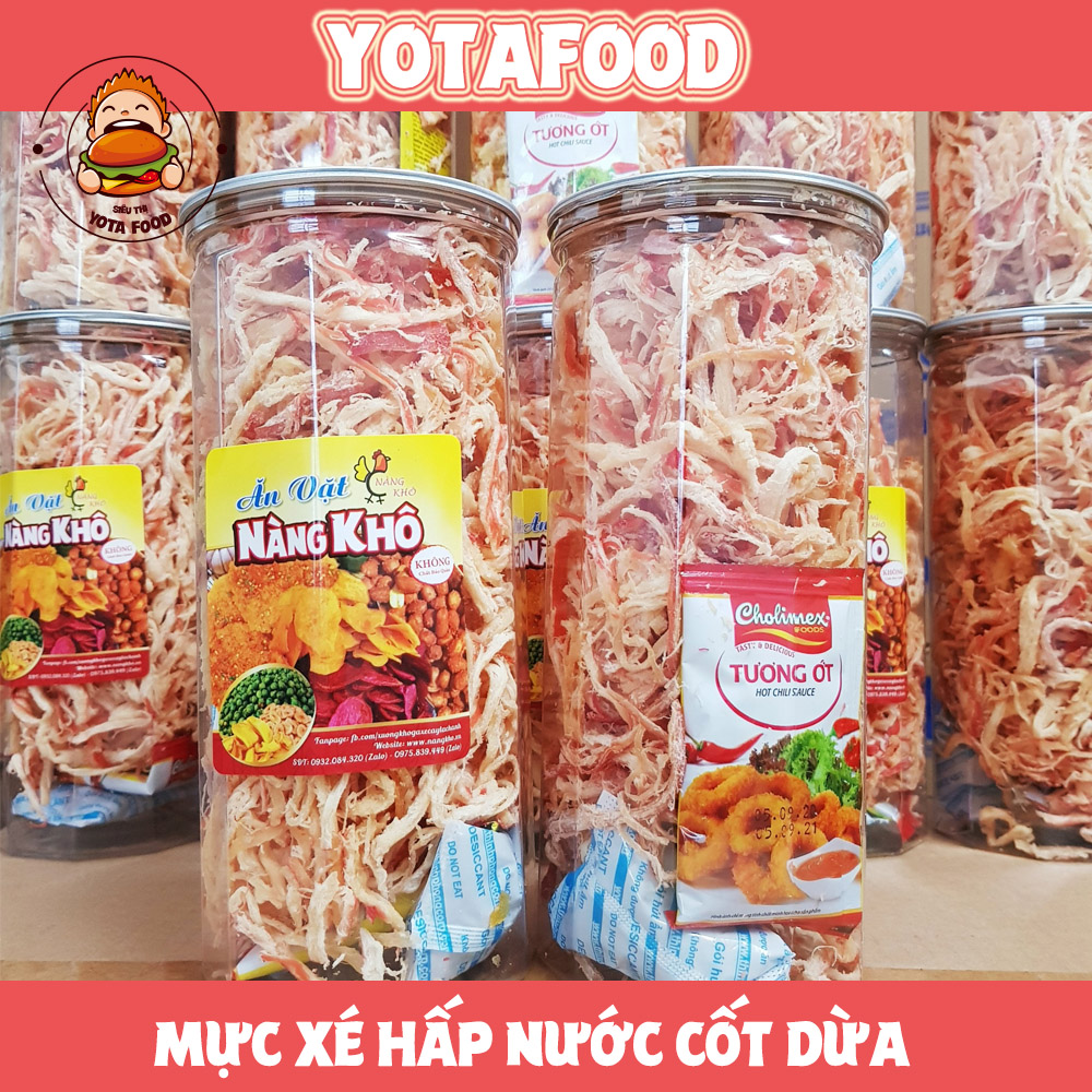 Mực Xé Sợi Hấp Cốt Dừa 300g