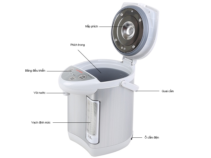 Bình thủy điện Cuckoo CWP-333G - 3.3 lít, 750W