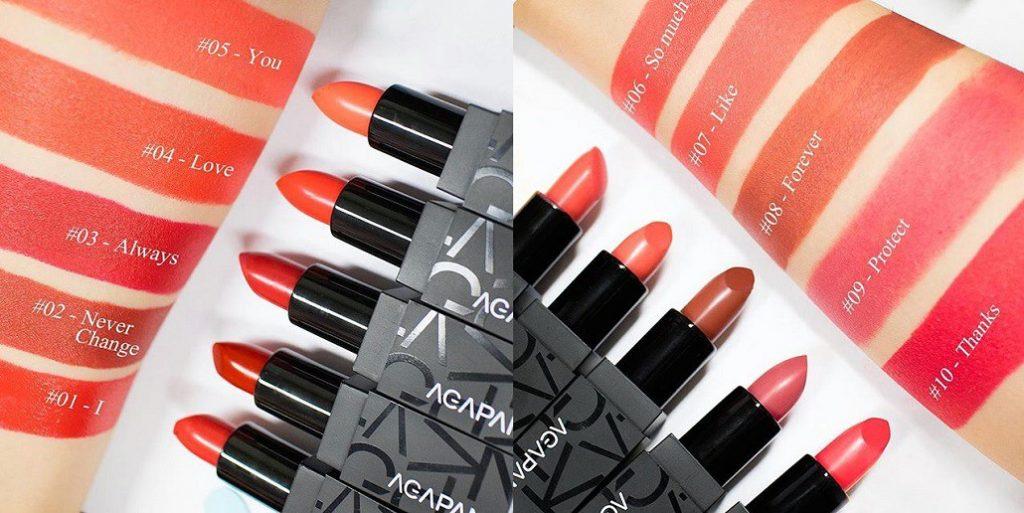 Son thỏi Agapan Matte Lipstick - 01 Blooming Red