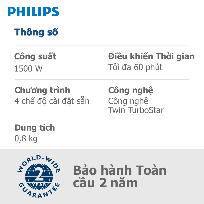 Nồi chiên không dầu Philips HD9745/90