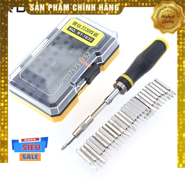 BỘ TUA VÍT 30 CHI TIẾT R'DEER RT-1630