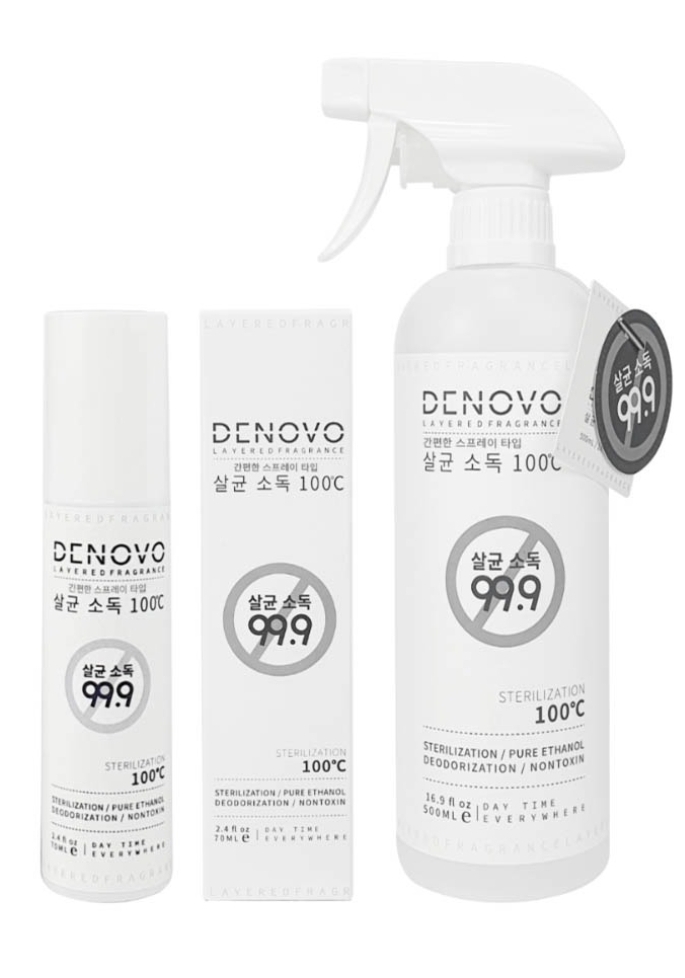 Xịt thơm vải Denovo kháng khuẩn 100 độ C 500ml
