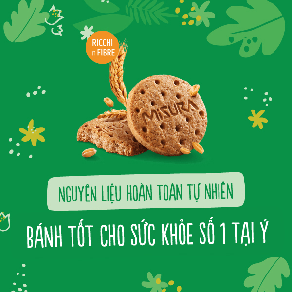 Bánh quy lúa mì Misura gói 120g