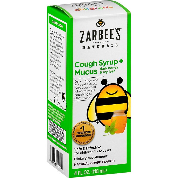 Siro trị viêm họng, sổ mũi ZARBEE 12 month+