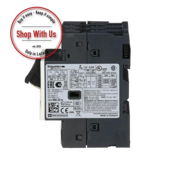 Cầu dao CB Schneider từ nhiệt GV2ME07