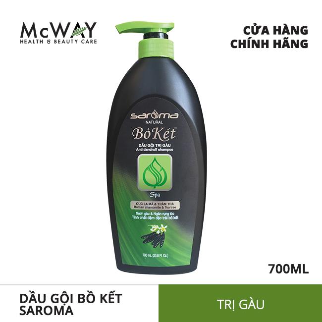 Dầu gội đầu bồ kết Saroma trị gàu