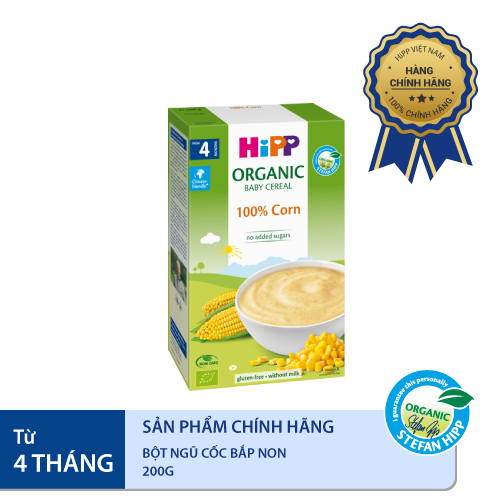 Bột ngũ cốc HiPP Organic bắp non