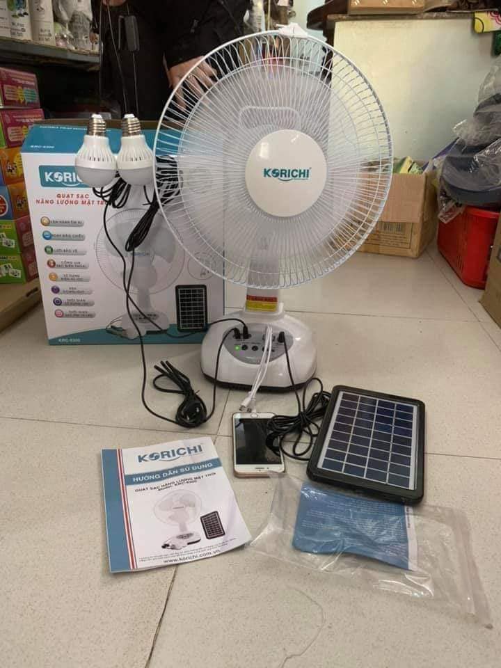 QUẠT SẠC TÍCH ĐIỆN KORICHI KRC-6300