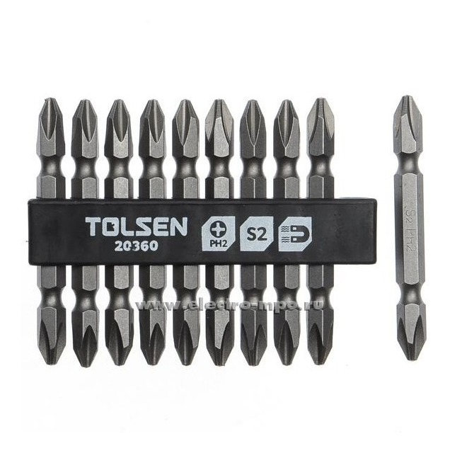 BỘ 10 TUA VÍT 2 ĐẦU TOLSEN 20360