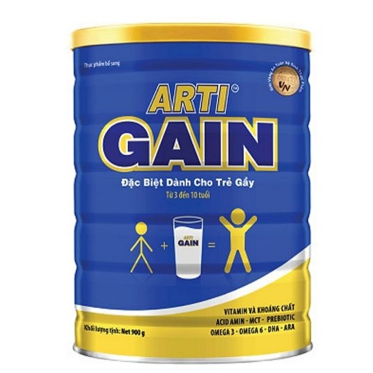 Sữa Arti Gain cho trẻ gầy 900g 3 - 10 tuổi