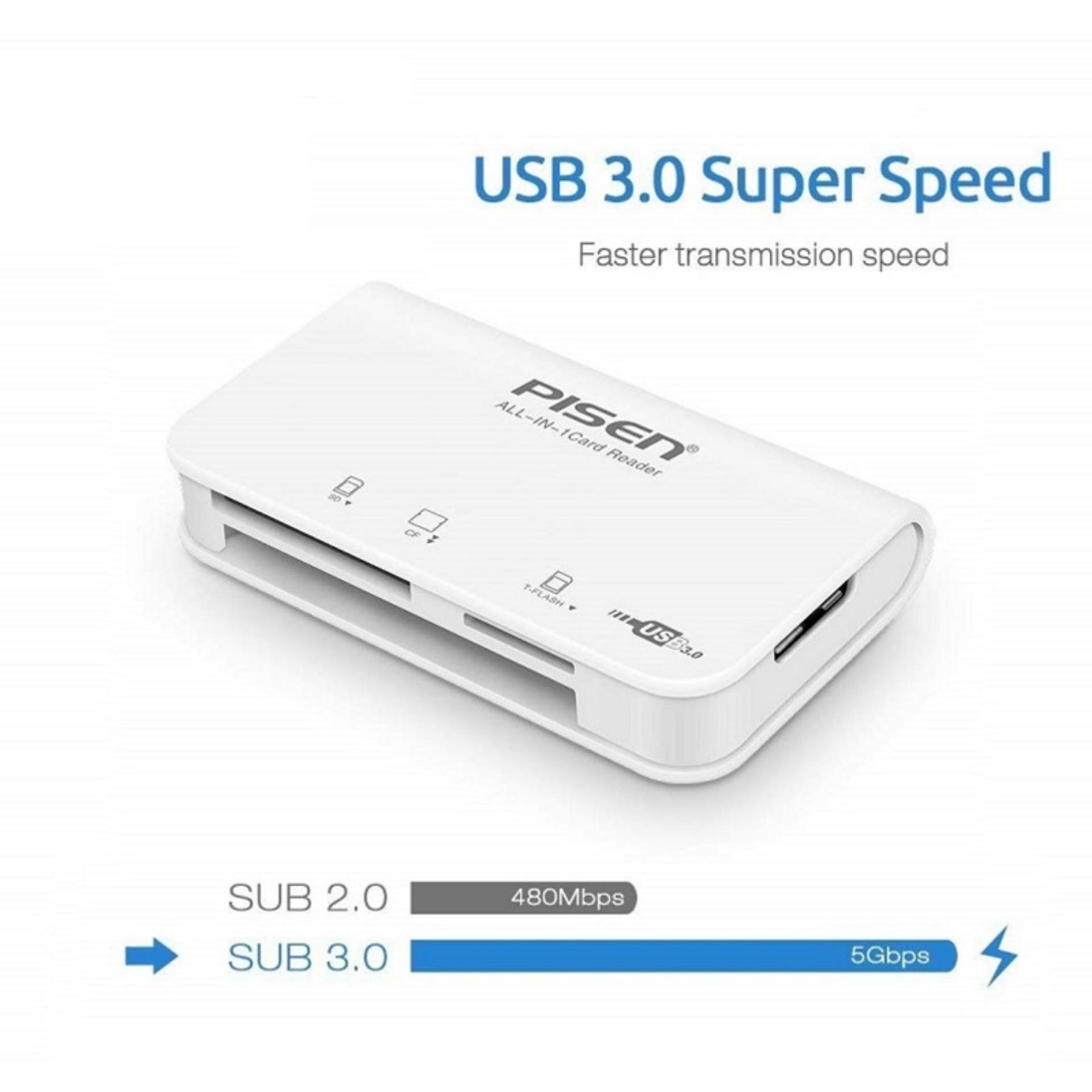 Đầu đọc thẻ Pisen Multi-Disk USB 3.0 Ts-E081