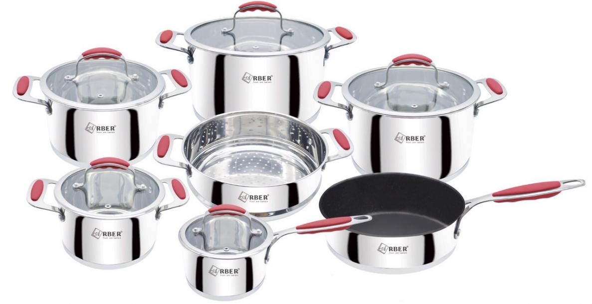 BỘ NỒI 7 MÓN INOX ARBER RUBY