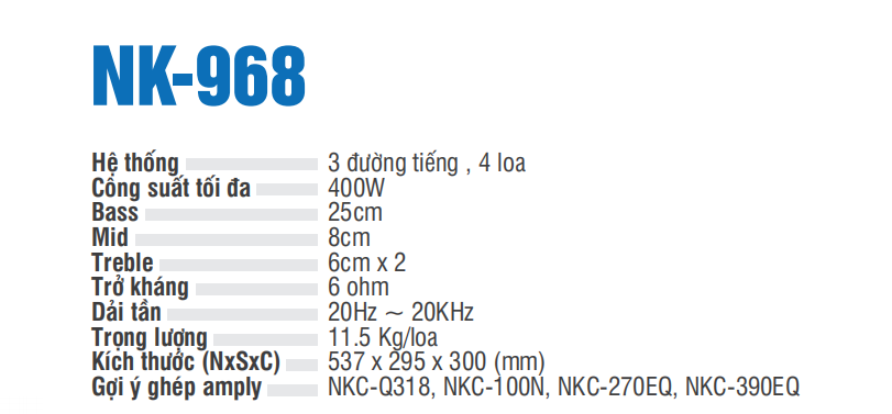 Loa Nikochi NK-968
