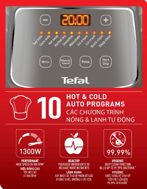 Máy xay sinh tố Tefal BL967B66