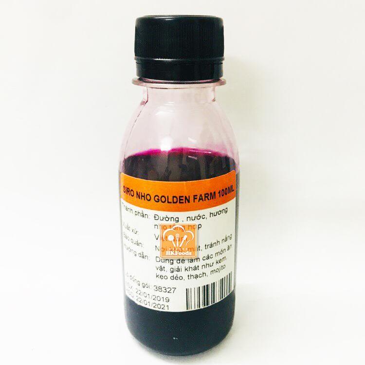 Siro Golden Farm nho 100ml