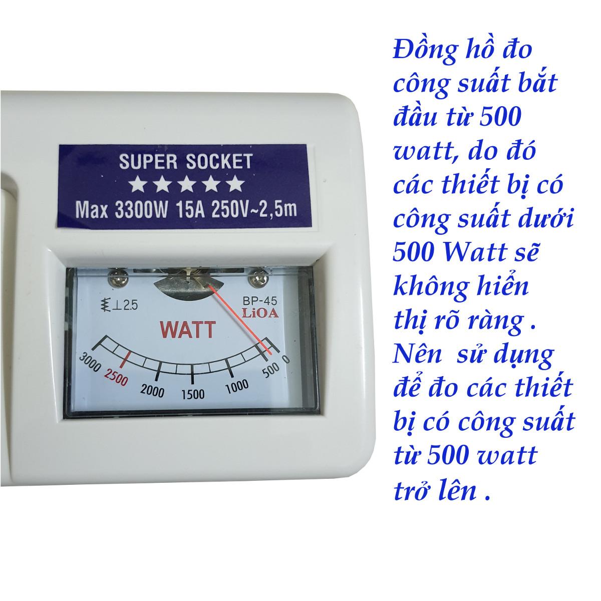 Ổ cắm kéo dài đa năng Lioa 6OFSSA2.5-2
