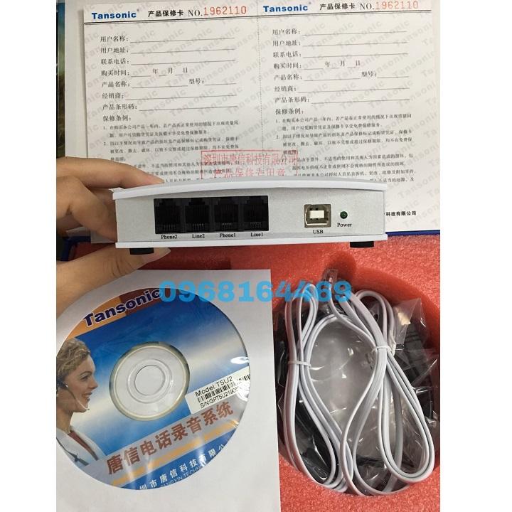 Máy ghi âm Tansonic 2 lines USB T5U2