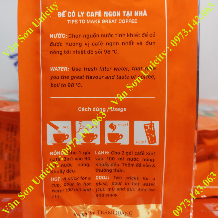 Cà phê sữa Good morning thùng 21 gói