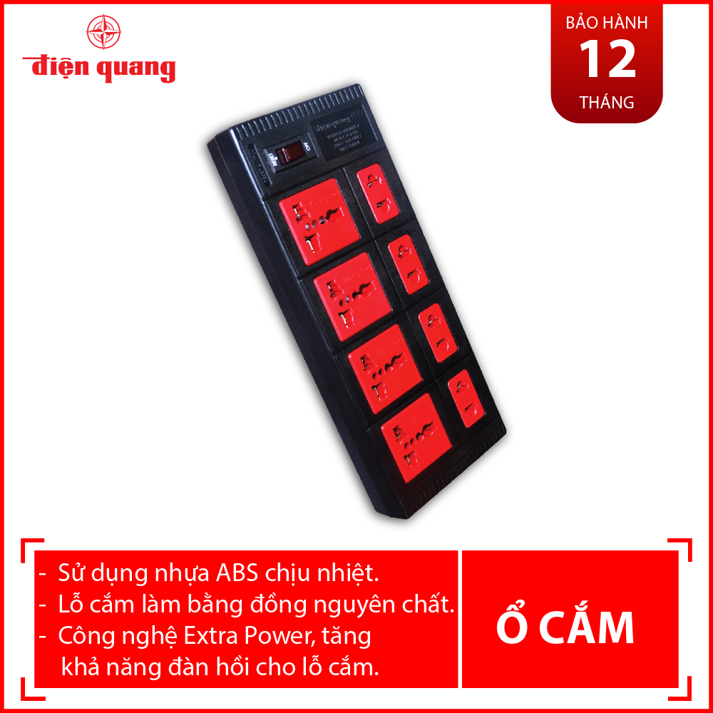 Ổ Cắm điện Điện Quang ESK 5BR 8ECO