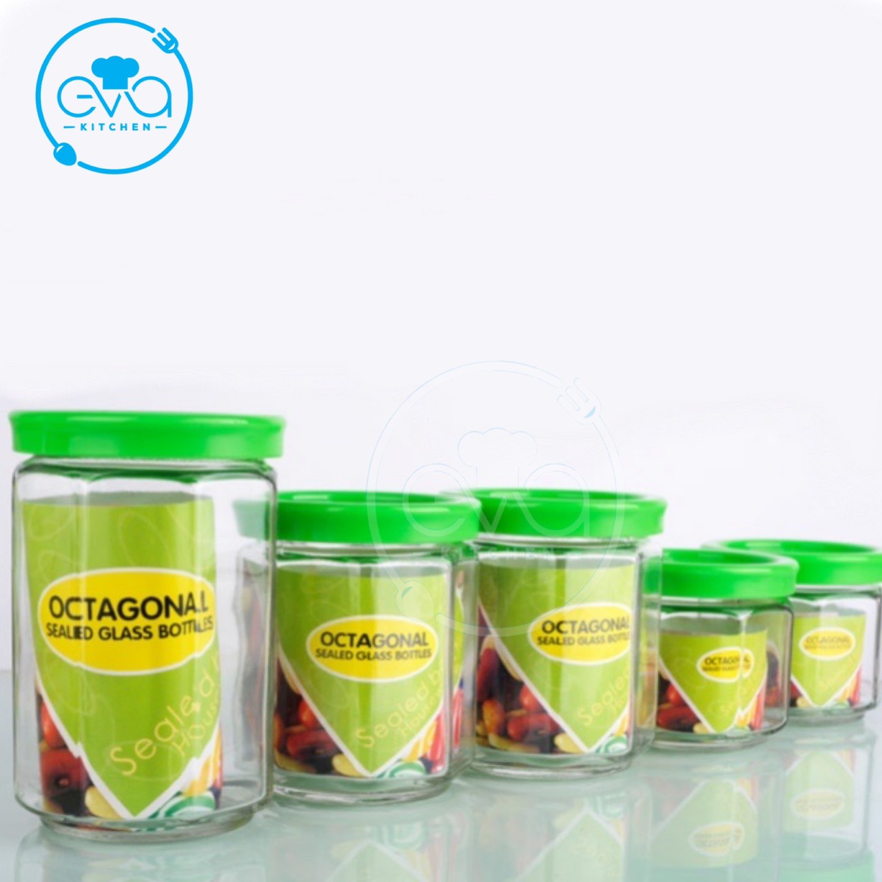 Hộp Thủy Tinh Octagonal Sealed