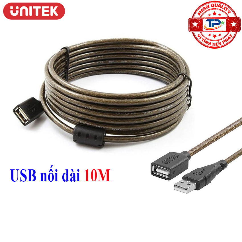 CÁP USB NỐI DÀI 10M UNITEK Y-C429/C429EBK