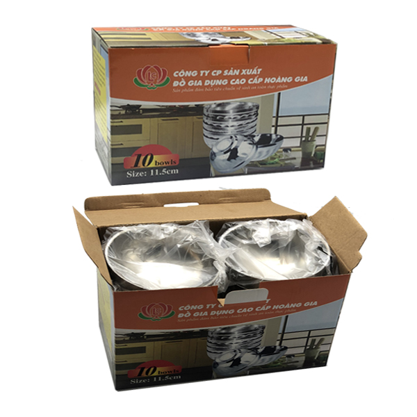 Chén inox Hoàng Gia cách nhiệt xoắn