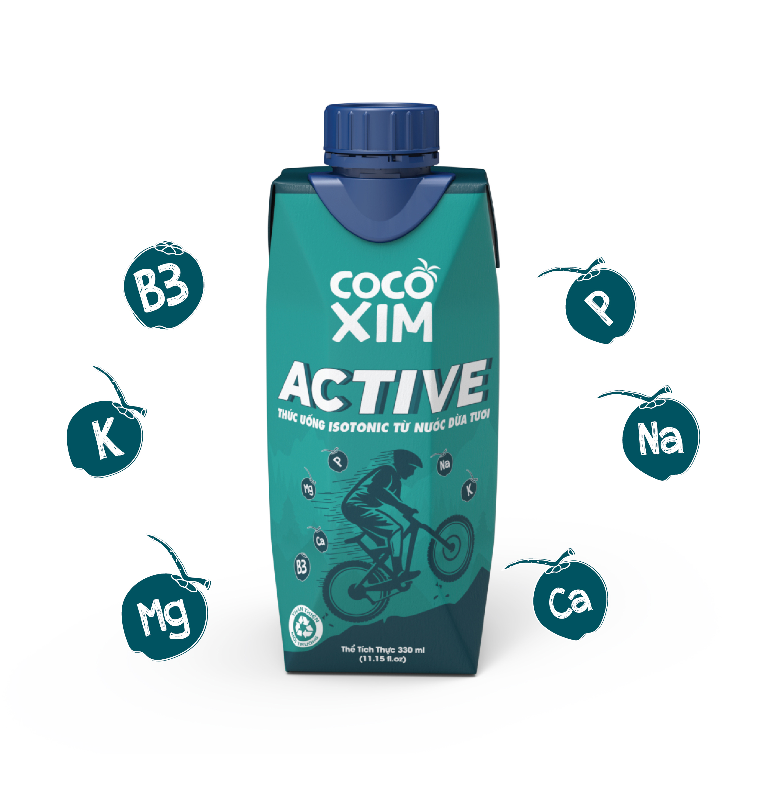 Nước dừa COCOXIM Active 330ml combo 3 hộp