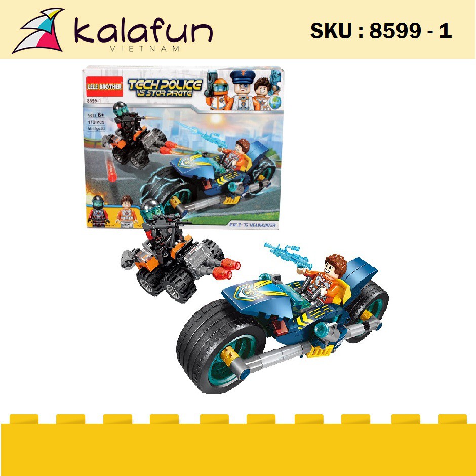 Bộ đồ chơi lắp ráp Đặc vụ cảnh sát viễn tưởng Lele Brother 8599-2