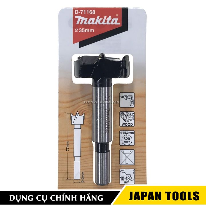 MŨI KHOÉT GỖ HỢP KIM MAKITA D-71168
