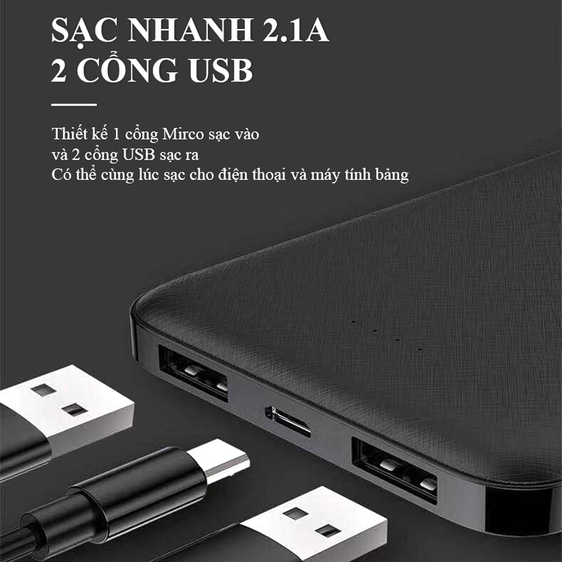 Sạc dự phòng WK-102C 10000mAh