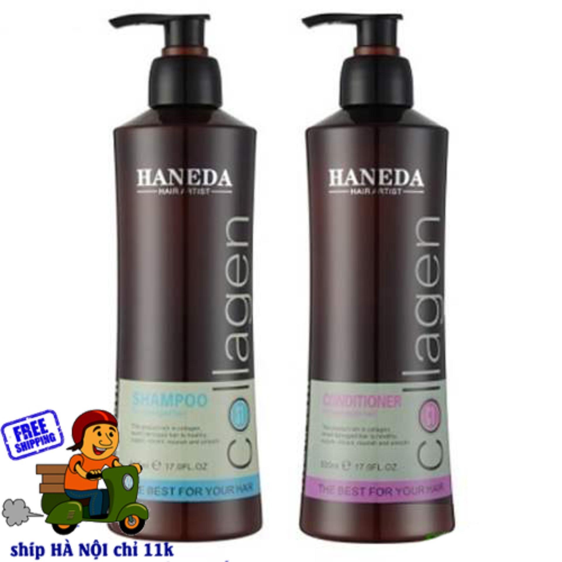 Dầu gội xả phục hồi Collagen Haneda - 785ml