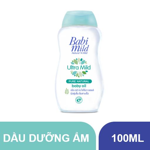 Dầu dưỡng ẩm trẻ em Babi Mild Pure Natural 100ml