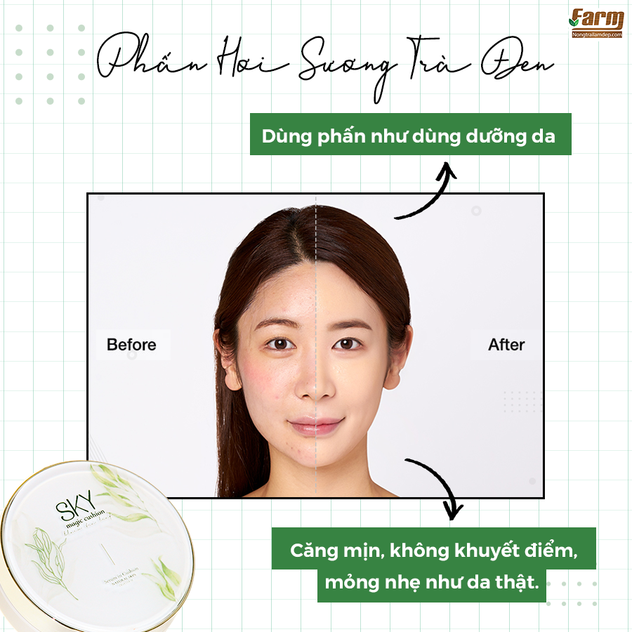 Phấn hơi sương Sky - che khuyết điểm hiệu quả