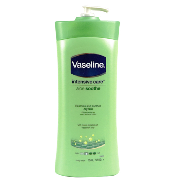 Dưỡng Thể Vaseline Intensive Care Aloe Soothe 725ml