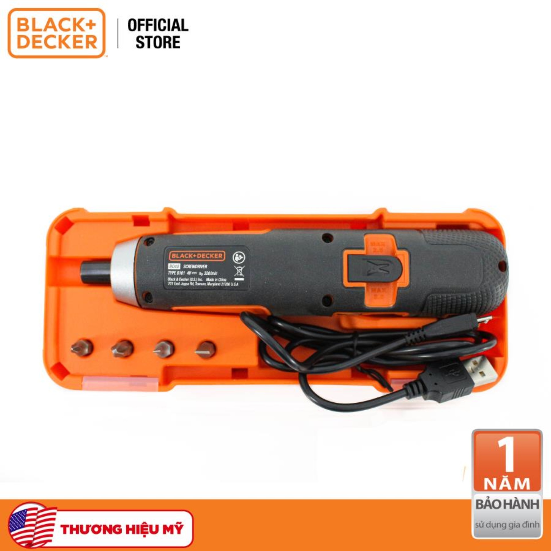 MÁY BẮT VÍT BLACK&DECKER BD40K4