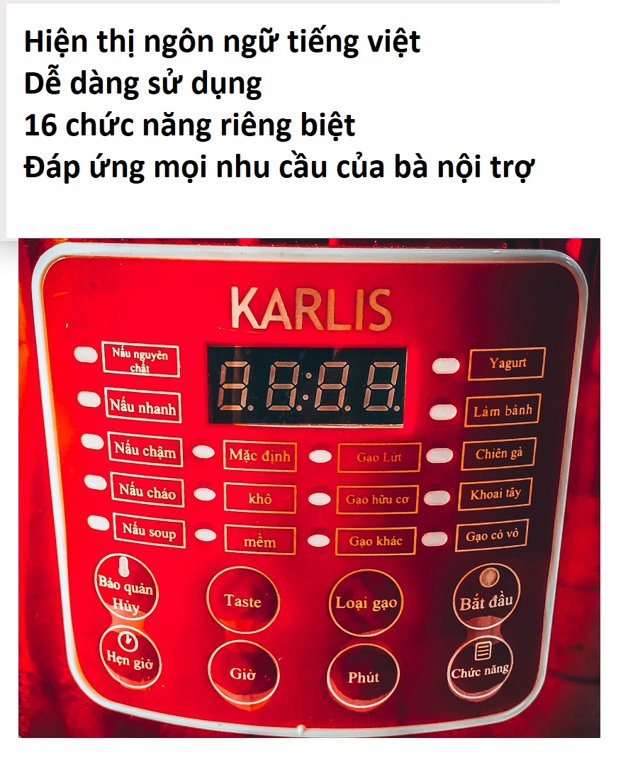 Nồi cơm điện Karlis RD02 1.8L