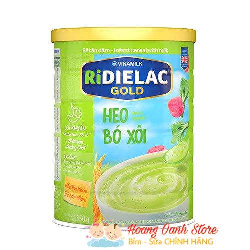 Bột ăn dặm Ridielac heo bó xôi 350g