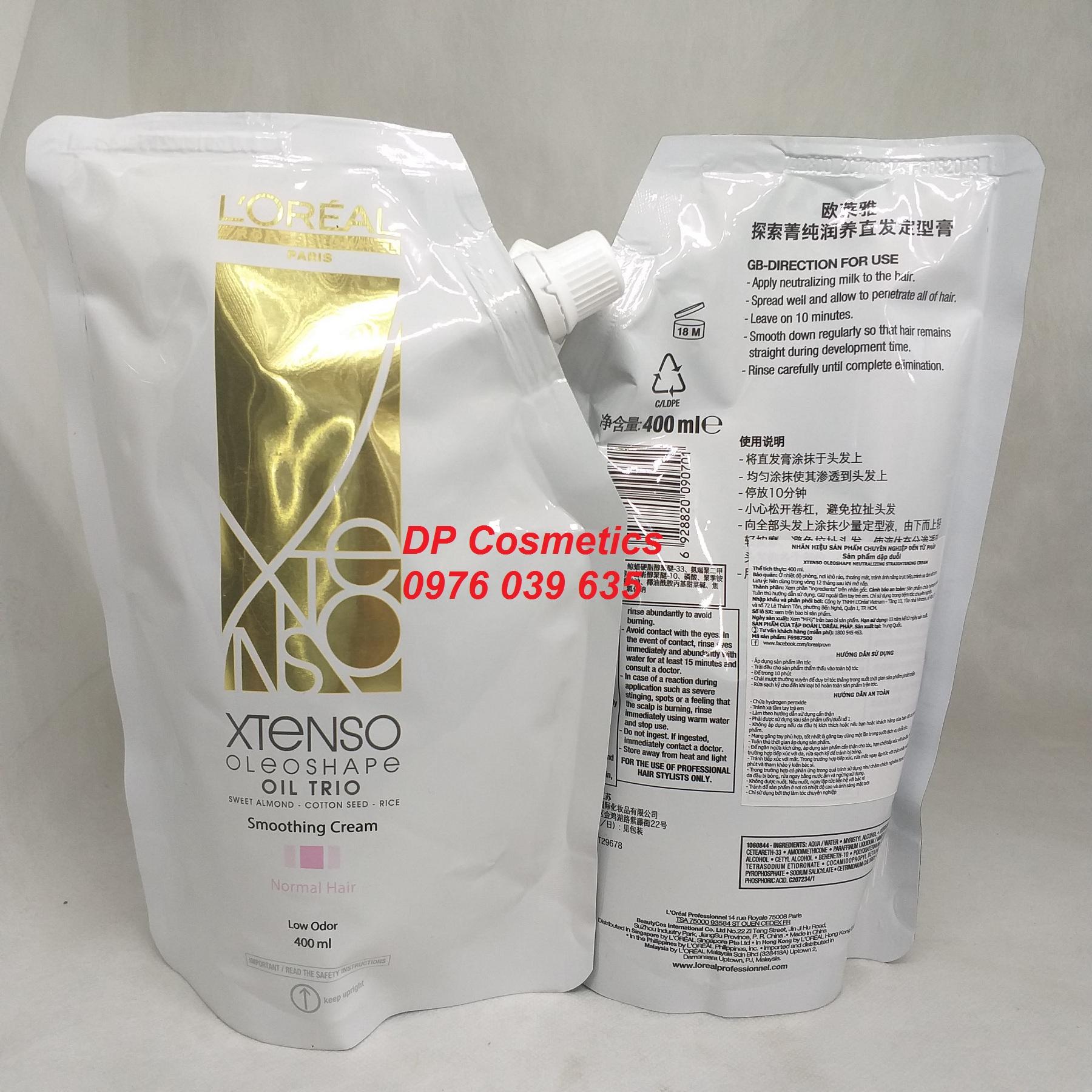 Bộ 2 thuốc duỗi tóc L’oreal X-tenso 400mlx2