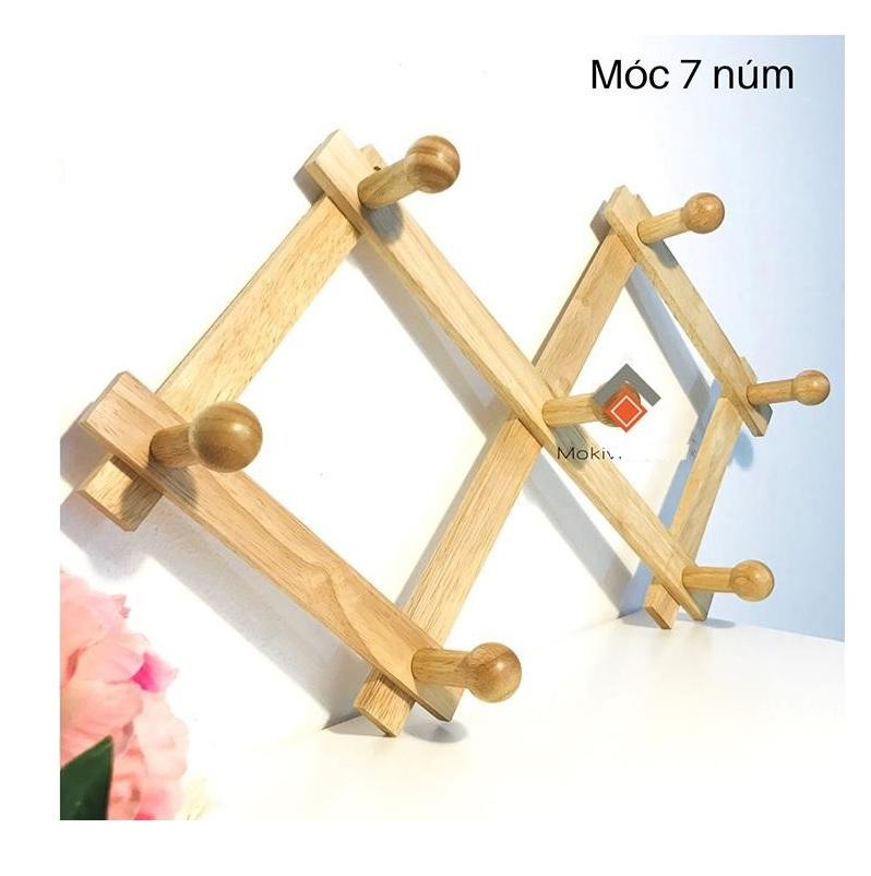 Móc áo 7 núm gỗ Đức Thành 08011