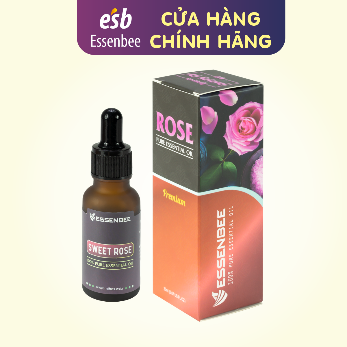 TINH DẦU ESSENBEE HOA HỒNG
