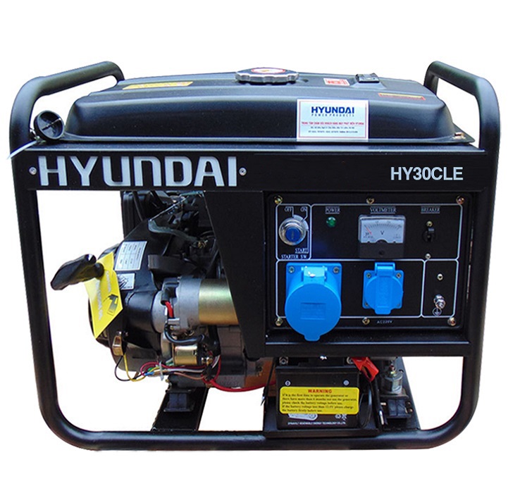 MÁY PHÁT ĐIỆN CHẠY XĂNG HYUNDAI HY30CLE