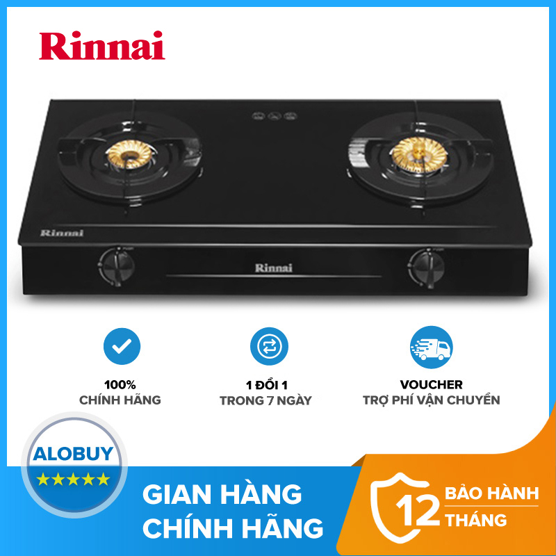 Bếp gas Rinnai RV-7Double Glass đôi