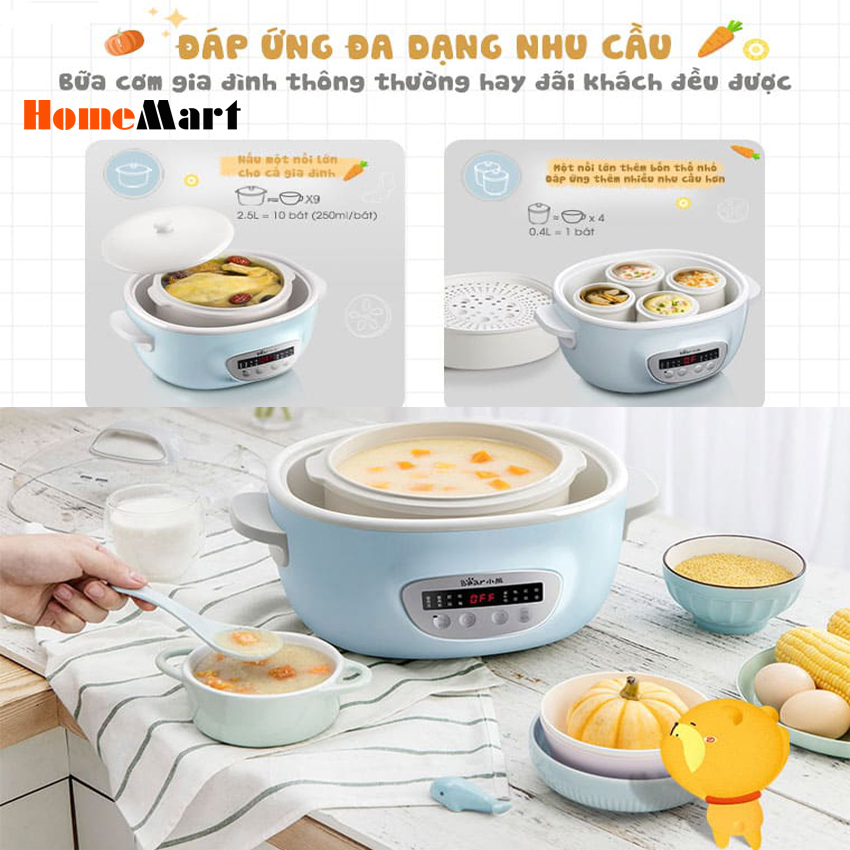 Nồi Nấu Chậm Bear DDZ-C25E1