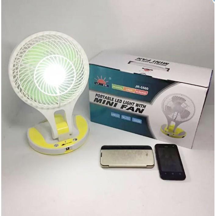 QUẠT SẠC TÍCH ĐIỆN ĐỂ BÀN JR-5580